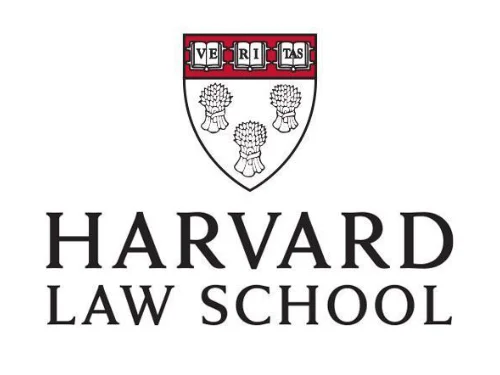 Logo of Harvard Law School.